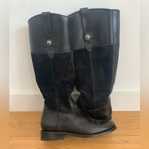 Frye Jayden black leather riding boots 6.5